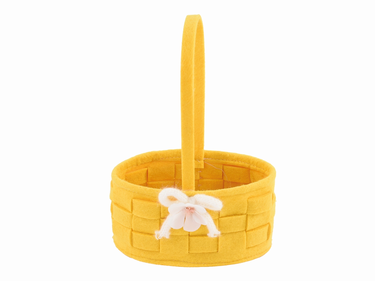 CESTO FELTRO OVALE GIALLO DS 28529 03