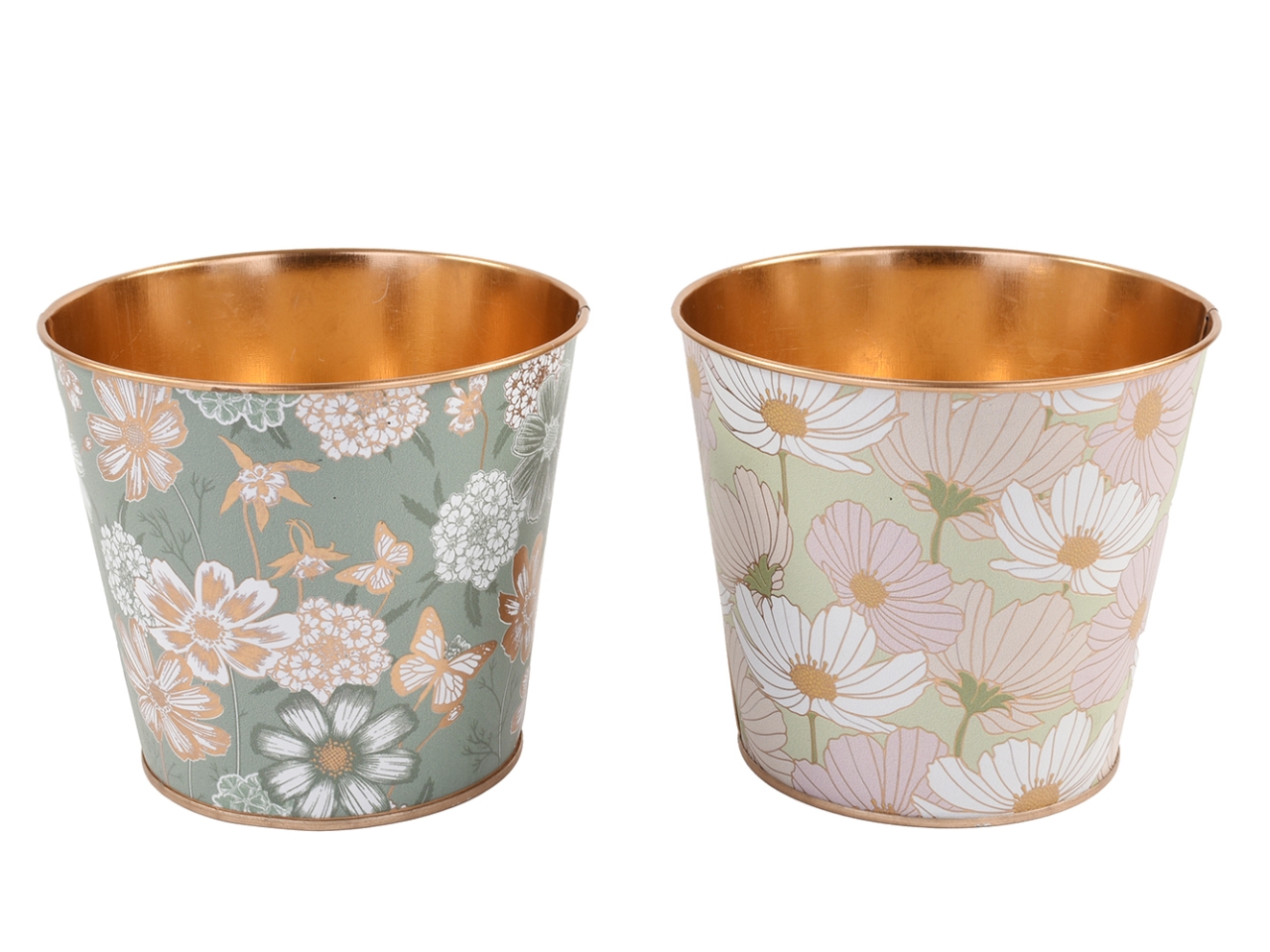 LINEA FIORI VASO METALLO ASS DS 28301