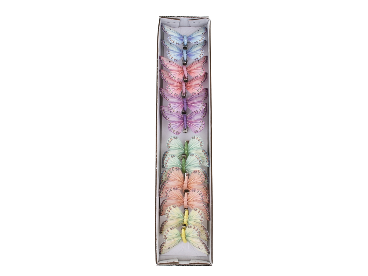 FARFALLA 8,5CM SU CLIP 12PZ DS 26412