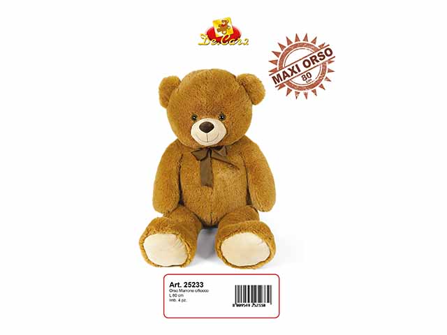 ORSO MARRONE 80CM CON FIOCCO 25233 ORSO MARRONE 80CM CON FIOCCO 25233