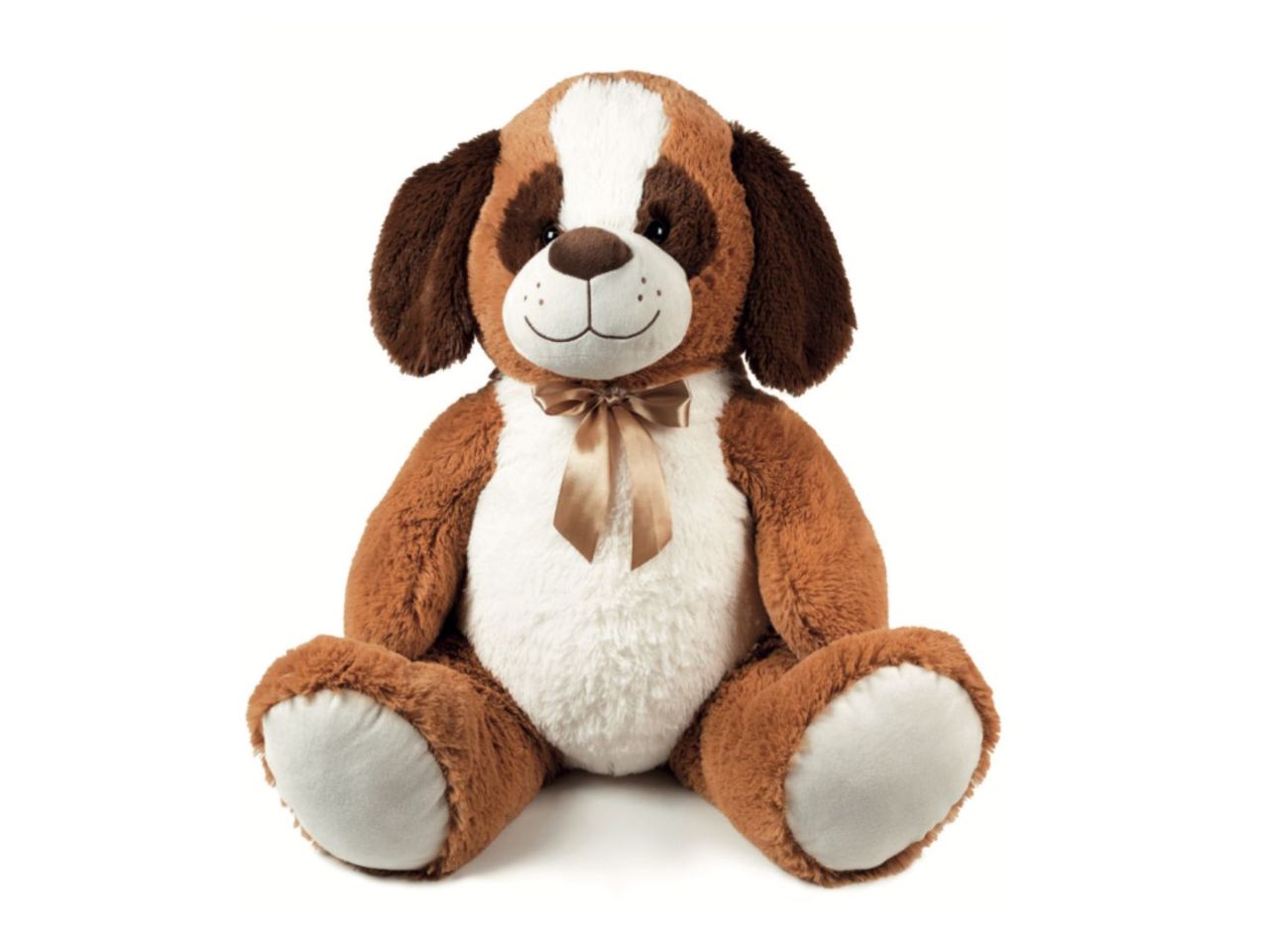 PELUCHE CANE SEDUTO H.55CM BICOLO 23991