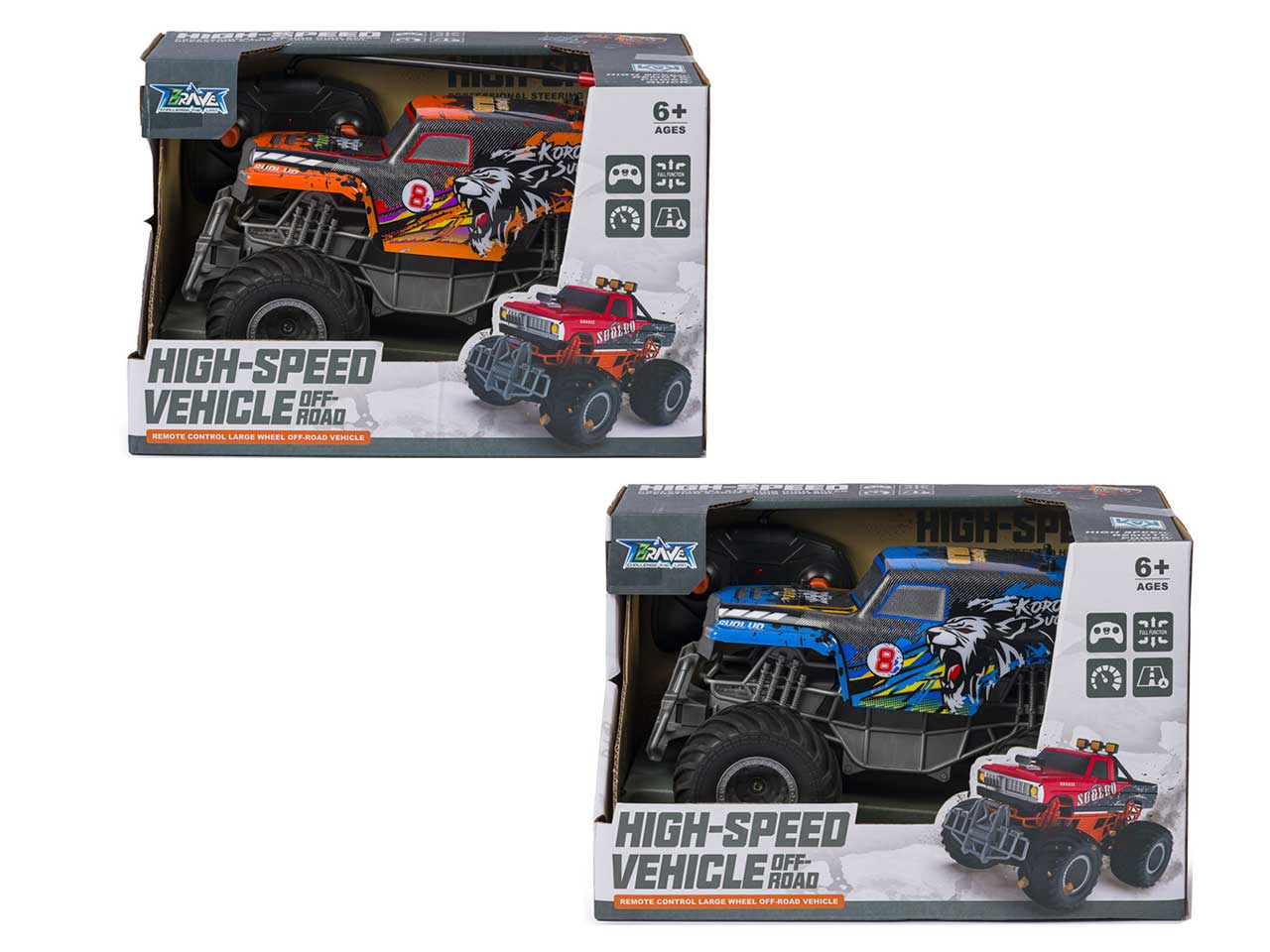 AUTO R/C MONSTER HIGH SPEED 1:18 37542