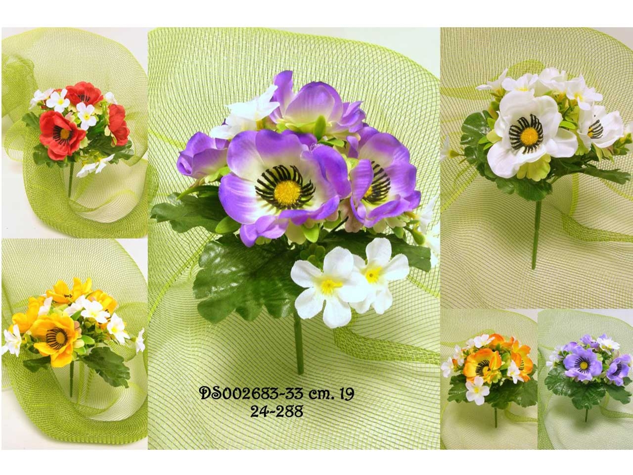 ANEMONE/PRIMULA CESP.PICK 5 RAMI 19CM ASS.DS002683
