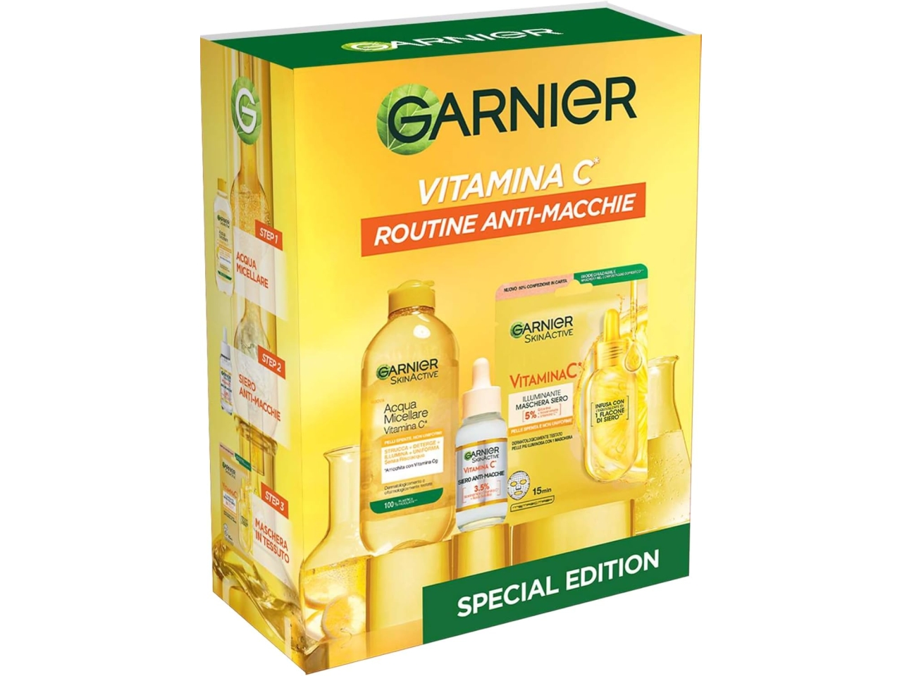 GARNIER KIT VIT.C ACQUA M.+SIERO+7MASC.XIT81801