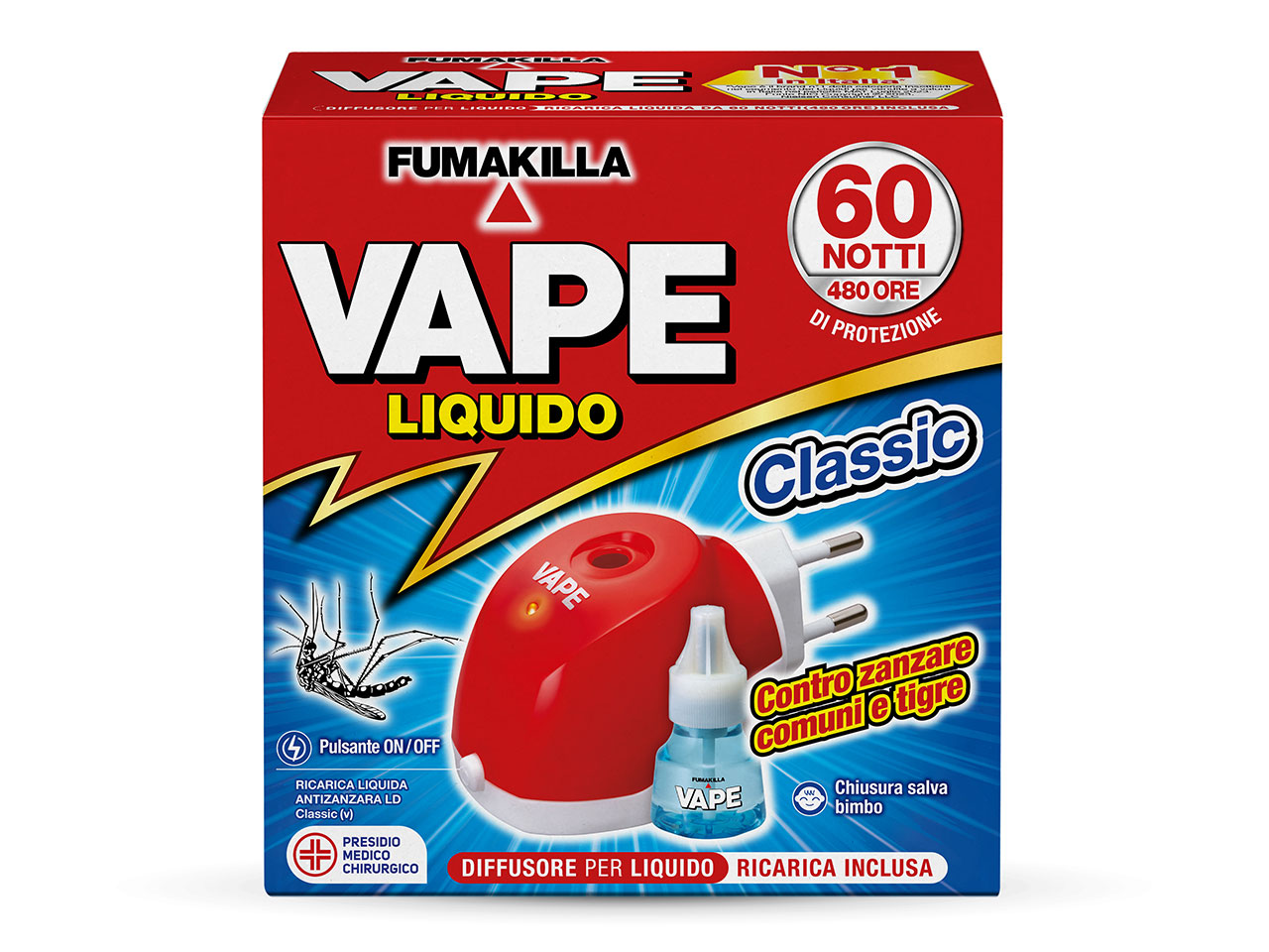 VAPE ELETTROEMANATORE RICA.60NOTTI GA2014600