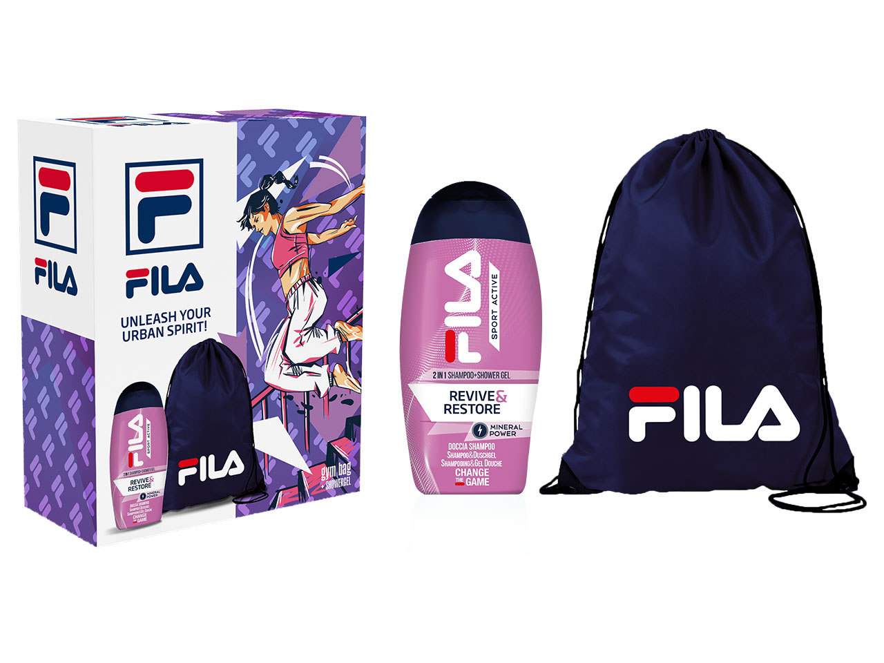 FILA DONNA GEL DOCCIA REVIVE+GYM BAG GA2089503