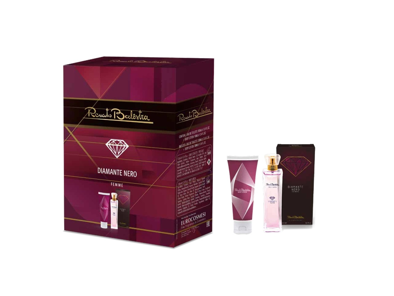 R.BALESTRA DIAMANTE NERO DONNA EDT+LOTION GA209530