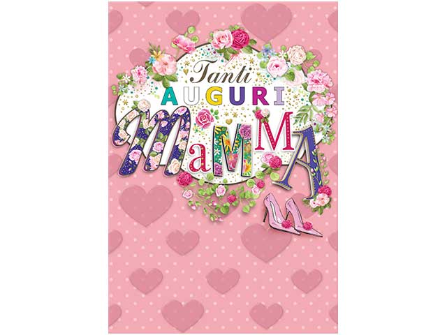 BIGLIETTO AUGURI MAMMA PV20016AM/B