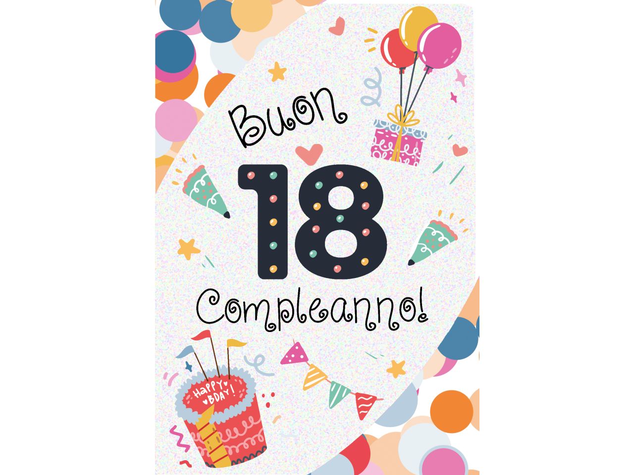 BIGLIETTO BUON COMPLEANNO P FA00155BC/B