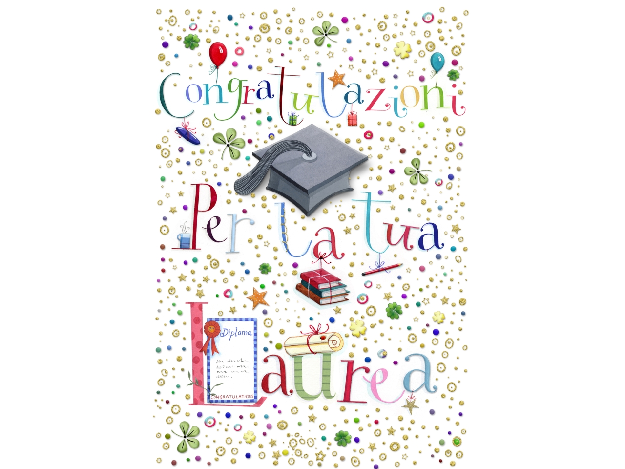 BIGLIETTO MINI LAUREA 6PZ FA20080AL/D