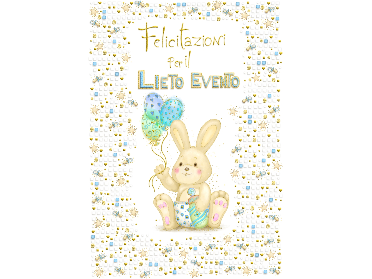 BIGLIETTO CONIGLIET. AZ.6PZ FE20109LE/C BIGLIETTO CONIGLIET. AZ.6PZ FE20109LE/C