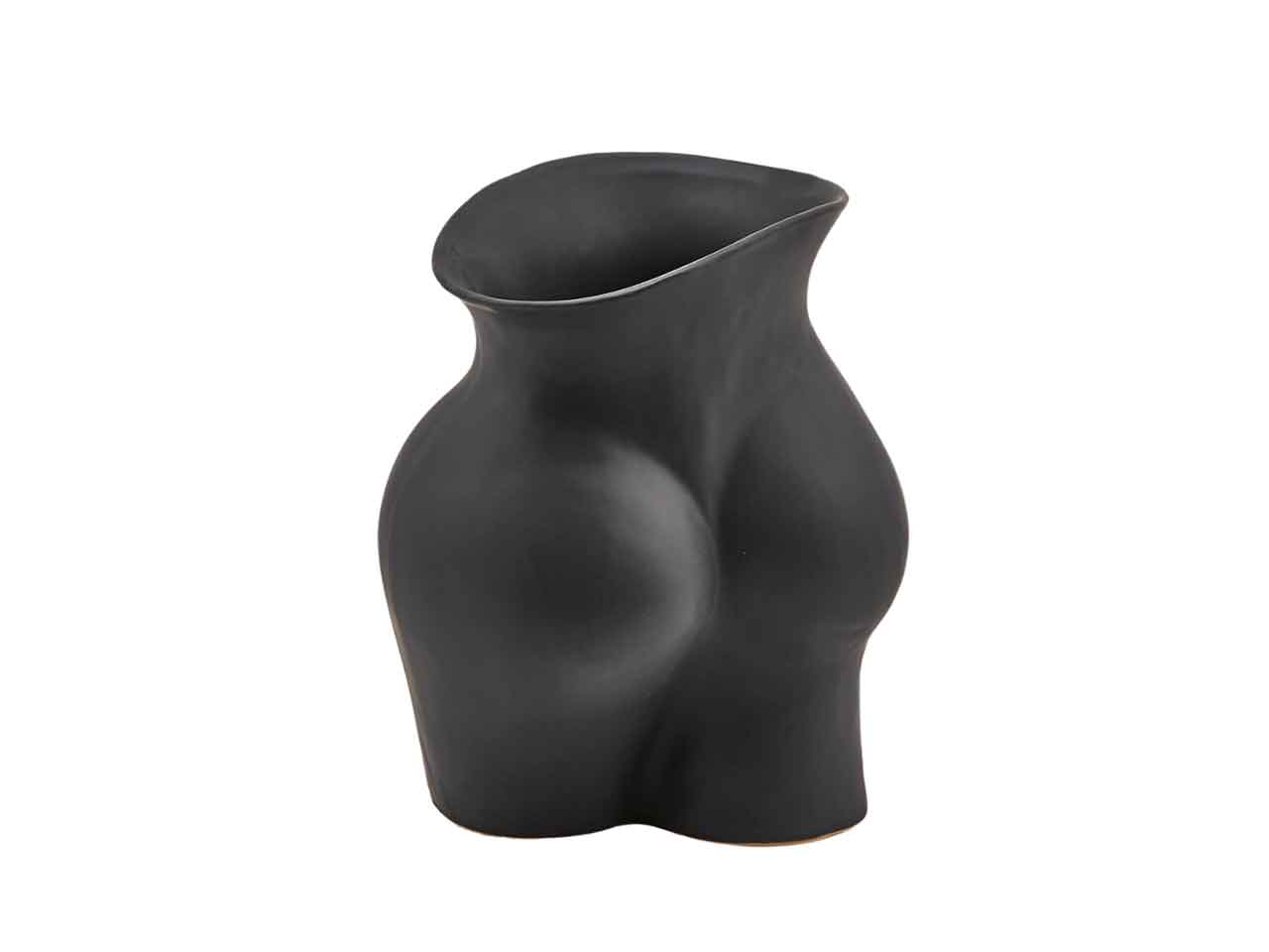 CHAKRA BOOTY VASO 22X16XH.26CM NERO 014854900 CHAKRA BOOTY VASO 22X16XH.26CM NERO 014854900