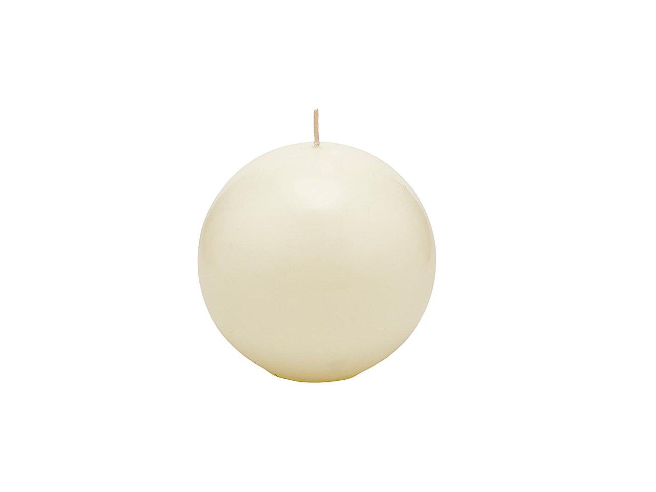 CANDELA SFERA 10cm AVORIO 613172.12