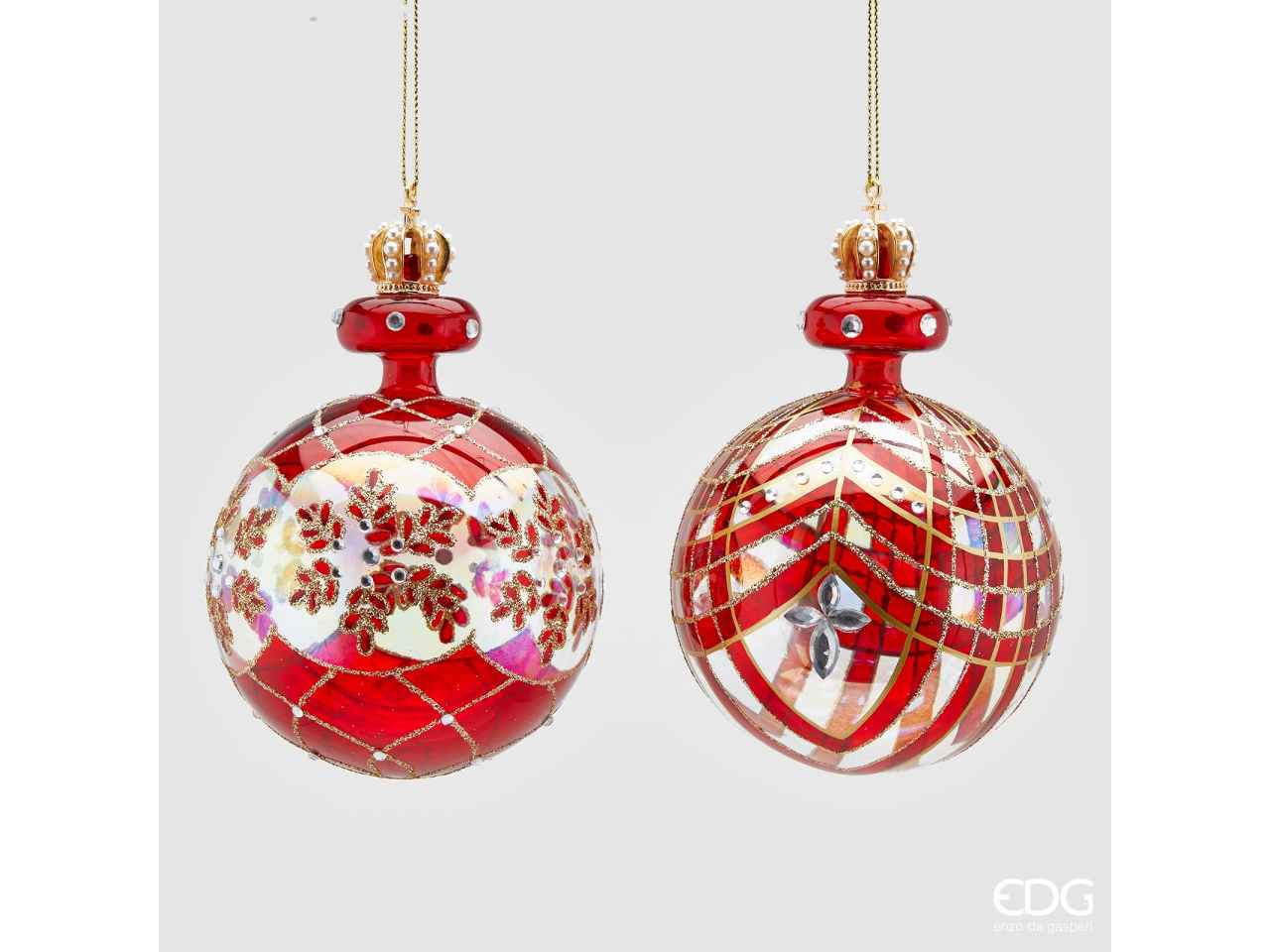 PALLA IN VETRO H.13CM ROSSA 684568,42 $