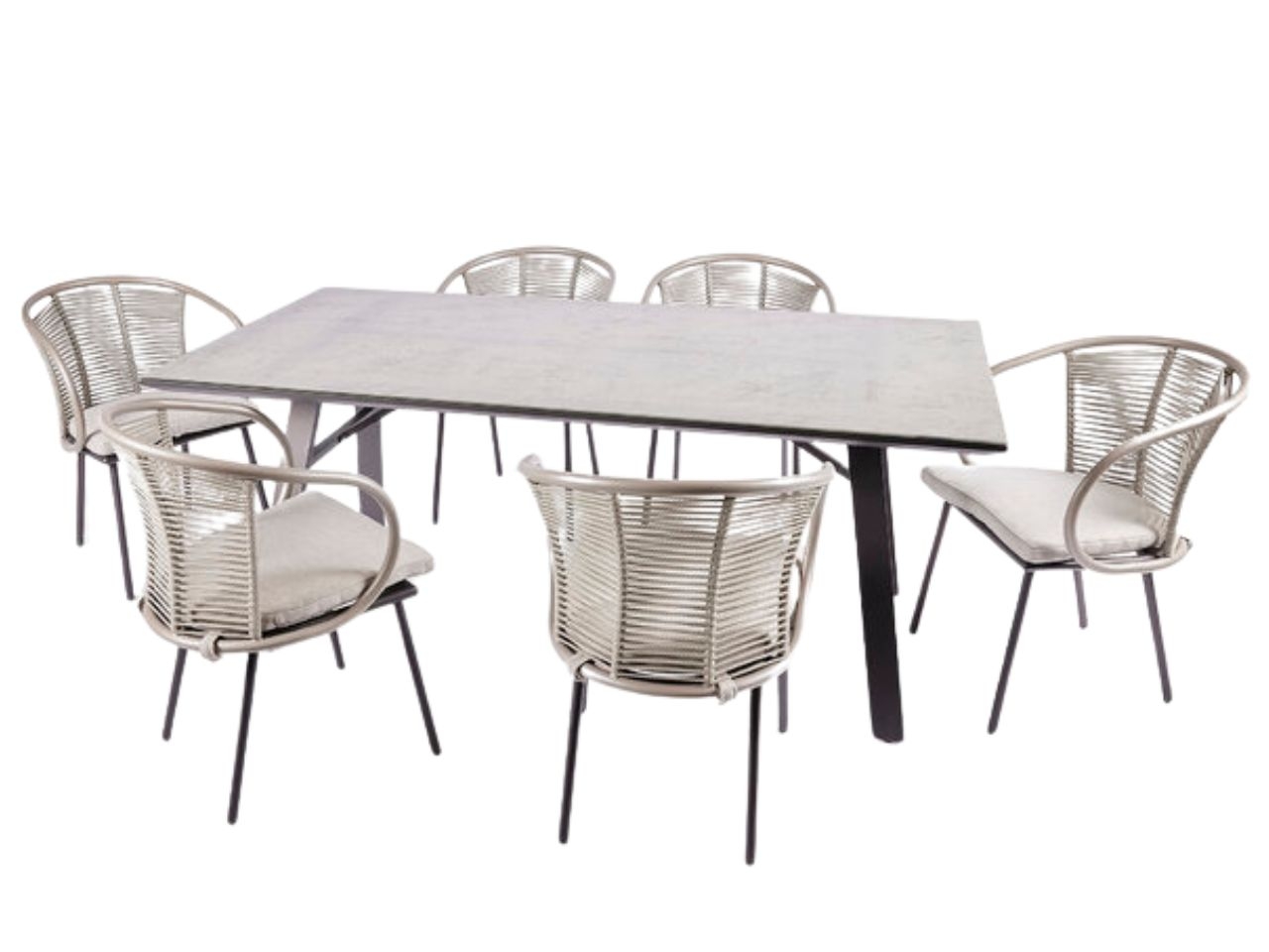 SET TAVOLO KENDO 7PZ 7400067A908 $ SET TAVOLO KENDO 7PZ 7400067A908 $