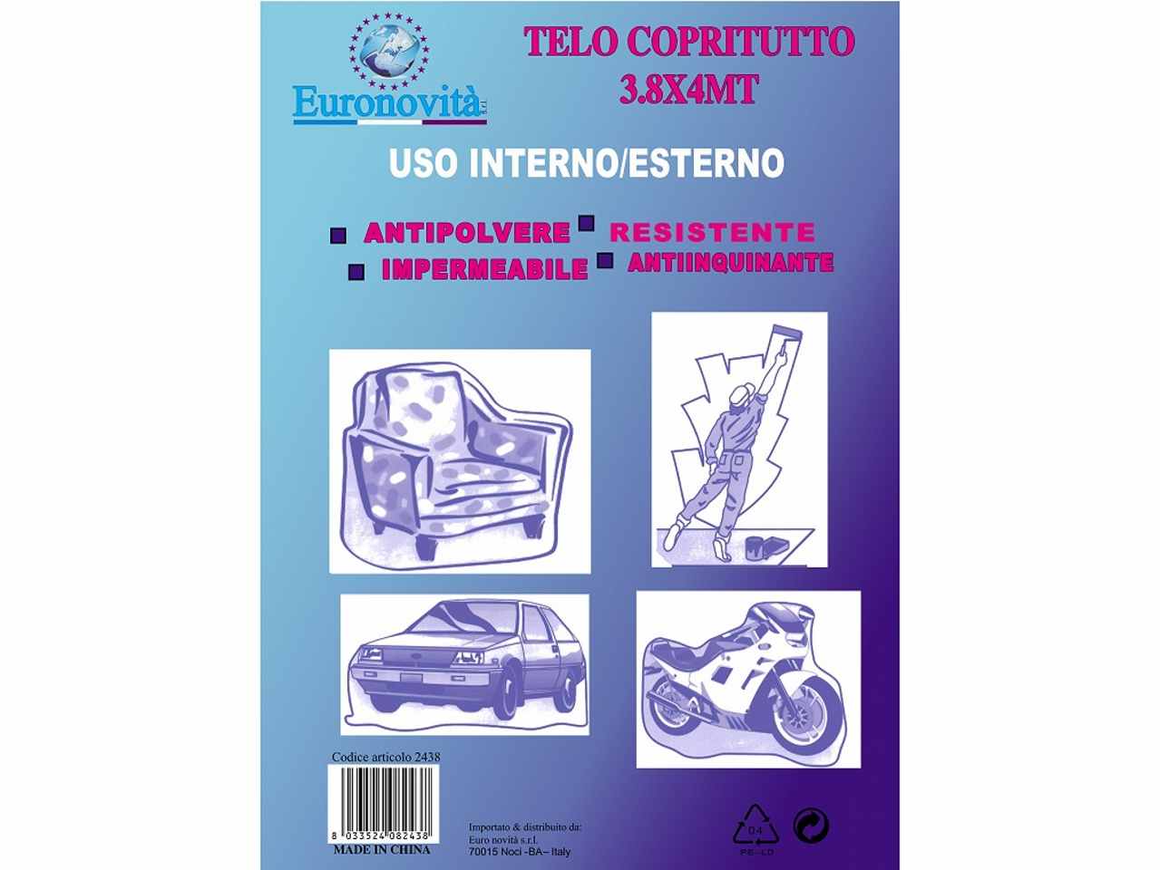 TELO COPRITUTTO 3.8x4x0.6 TELO COPRITUTTO 3.8x4x0.6