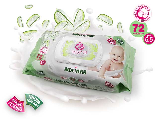 SALVIETTE BABY ALOE VERA 72pz 59056