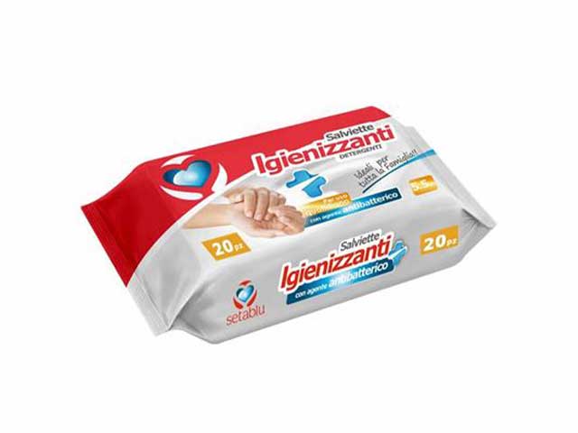 SALVIETTINE IGIENIZZANTI 20pz 59244 SALVIETTINE IGIENIZZANTI 20pz 59244