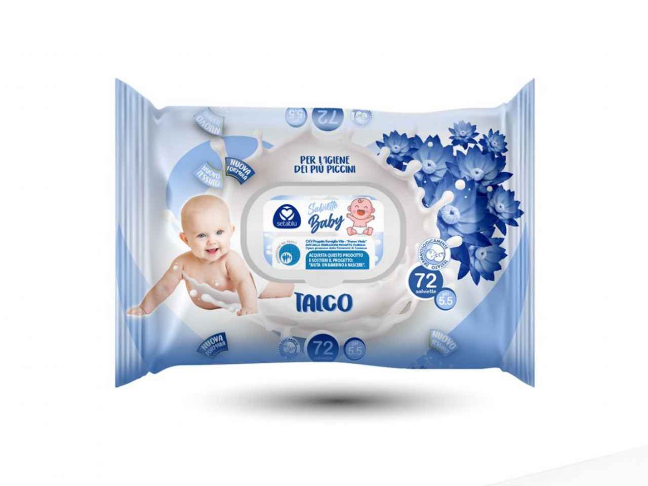 SALVIETTE BABY TALCO 72PZ 5859753