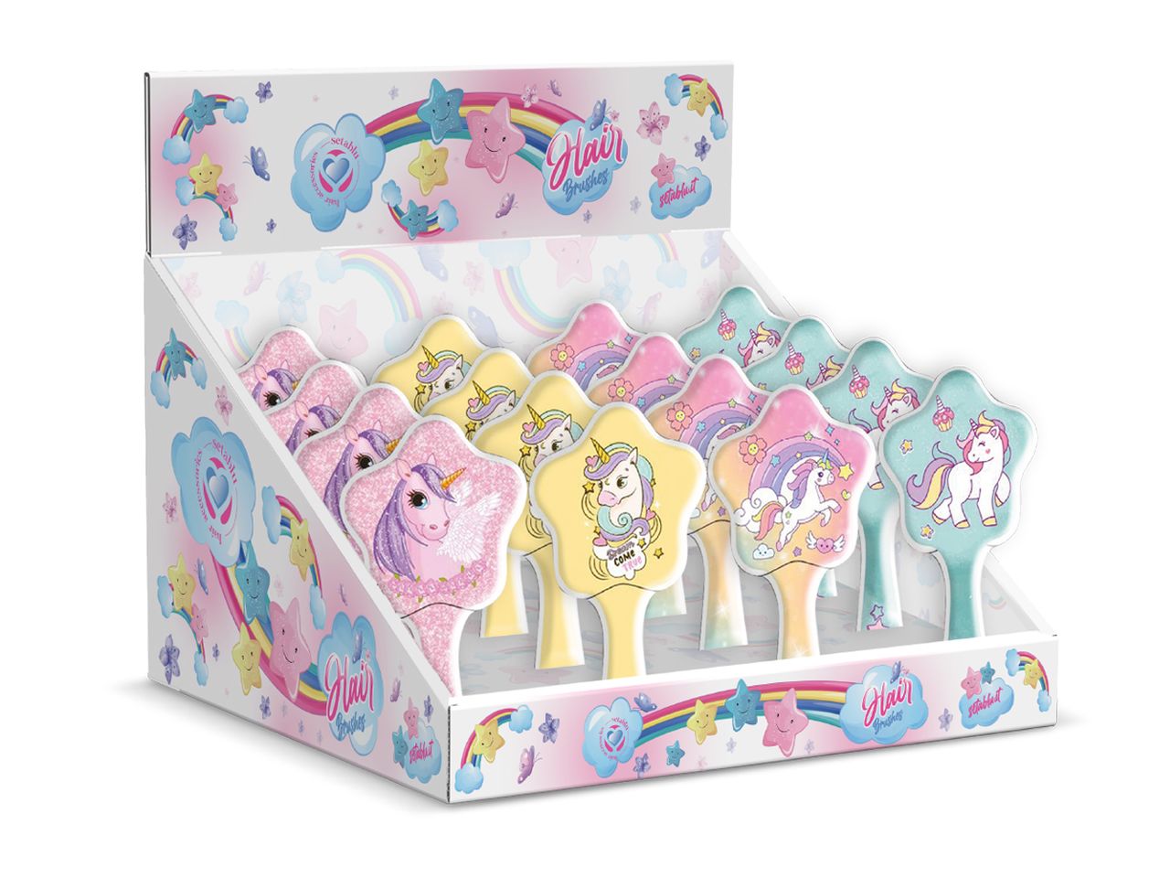 SPAZZOLA CAPELLI UNICORNO STELLA 40592