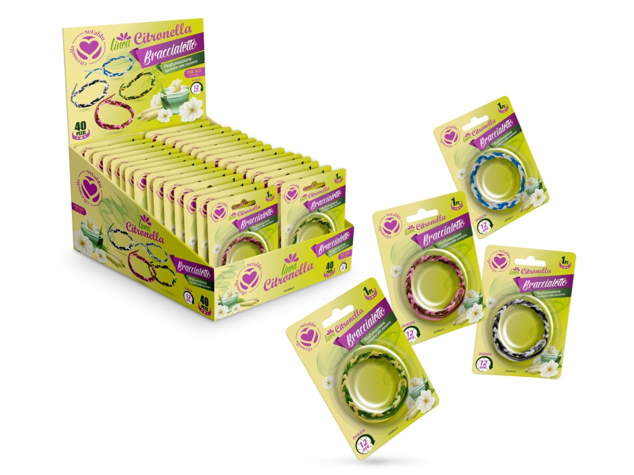 BRACCIALE CITRONELLA PU ASS. 02380