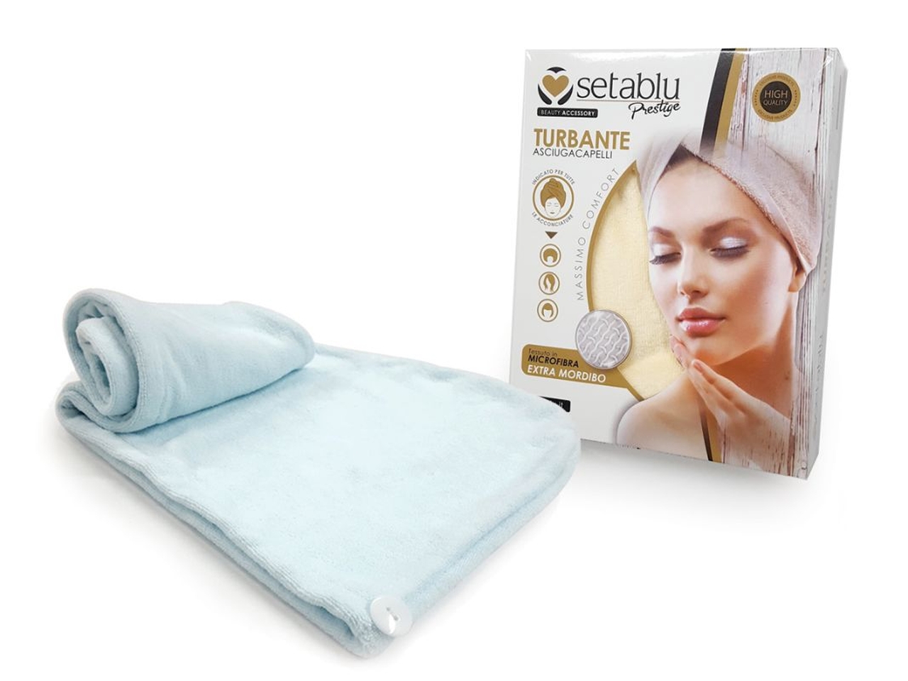 TURBANTE ASCIUGACAPELLI PRESTIGE 93823 TURBANTE ASCIUGACAPELLI PRESTIGE 93823