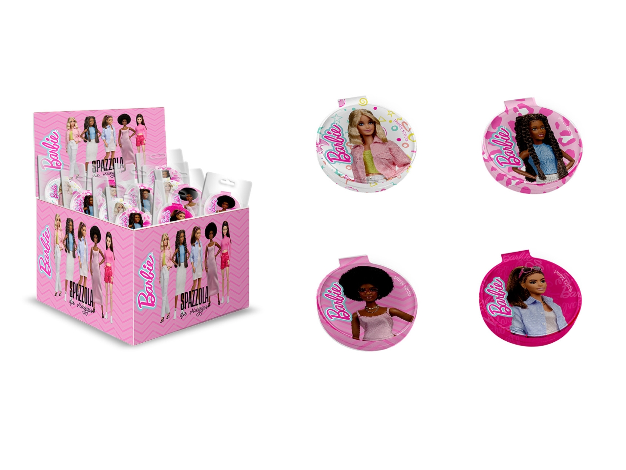 SPAZZOLA DA BORSA BARBIE 02316