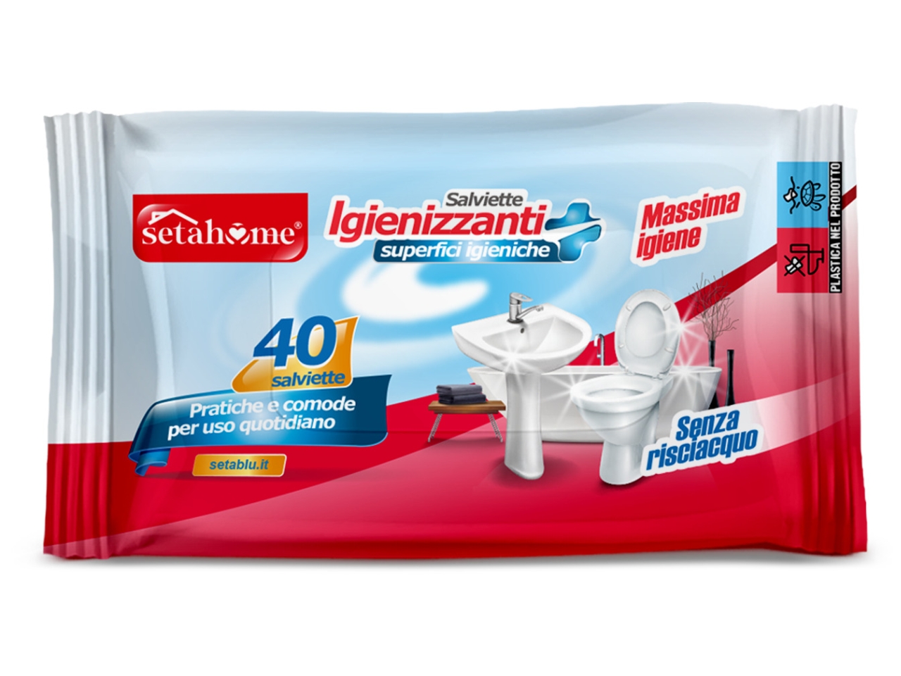 SALVIETTE IGIENIZ.SUPER.BAGNO40PZ 40177