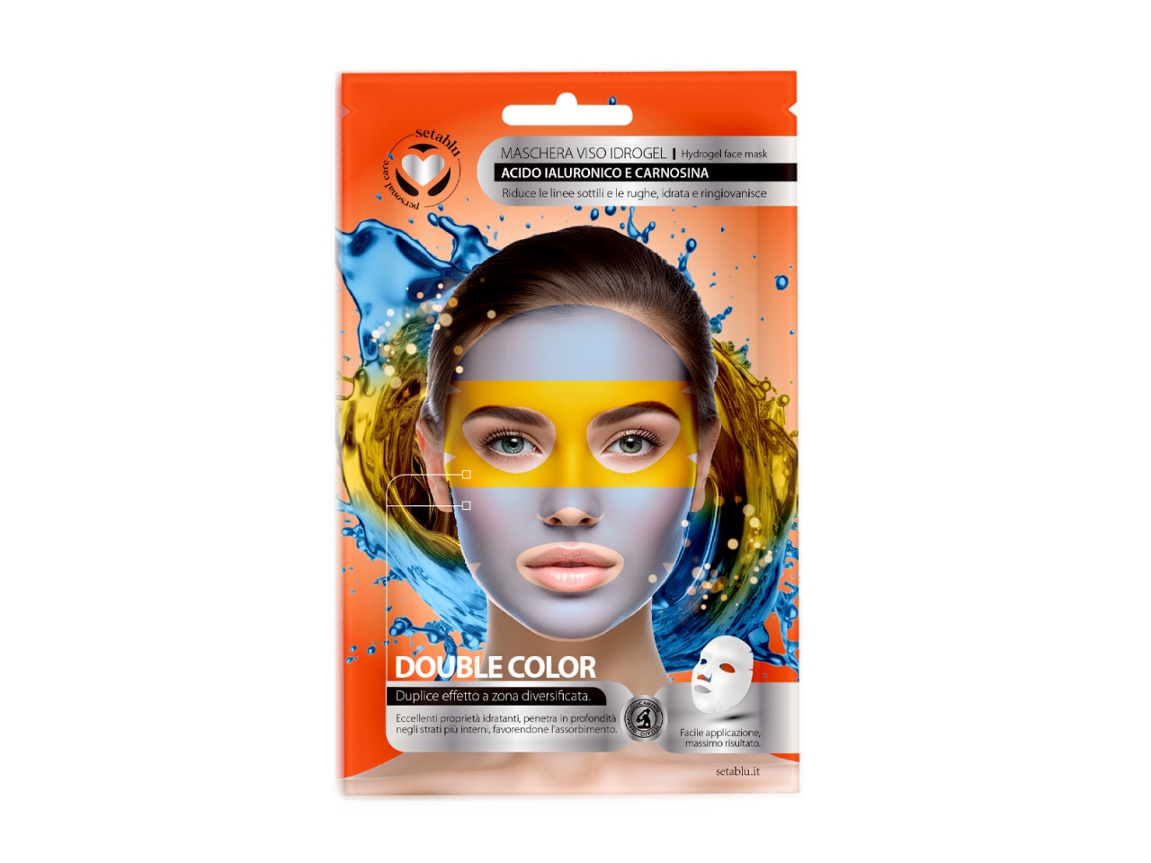 MASCHERA VISO BICOLOR 02601