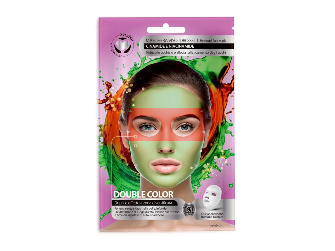 MASCHERA VISO BICOLOR 02602