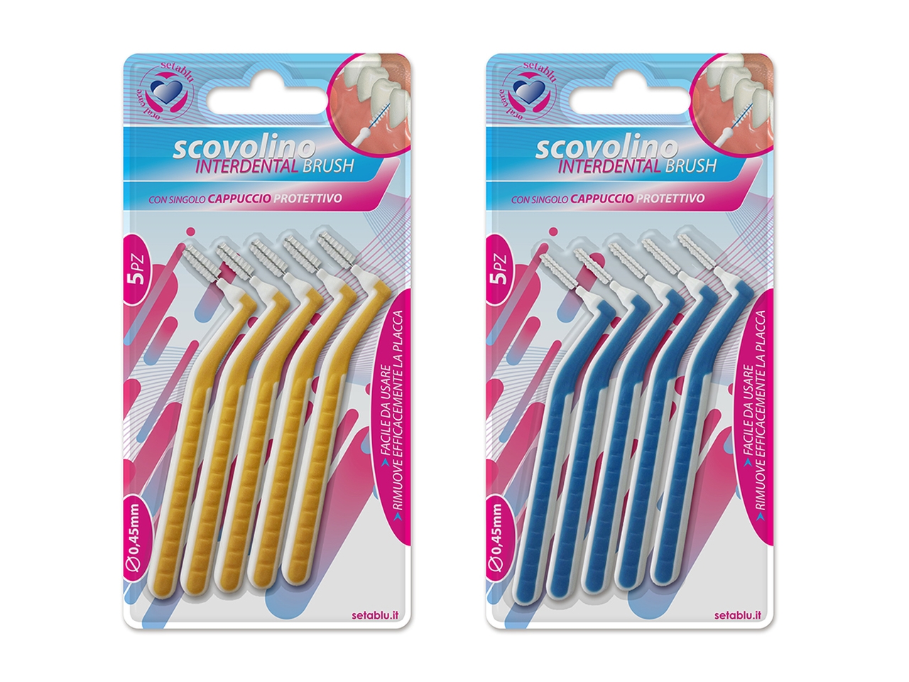 SCOVOLINO INTERDENTALE 0,45MM 5PZ 02830