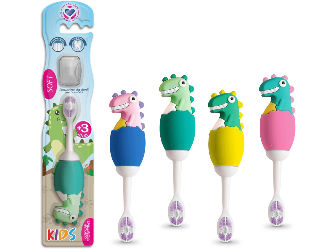 SPAZZOLINO DENTI BABY DINOSAURO 02837