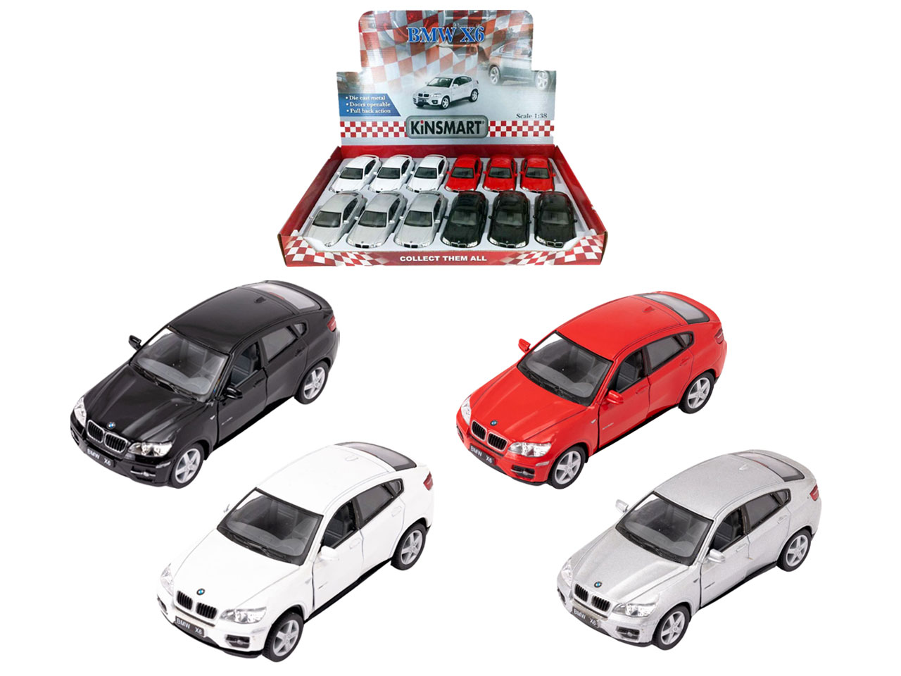 AUTO BMW X6 DIE-CAST RETRO CARICA I848 AUTO BMW X6 DIE-CAST RETRO CARICA I848