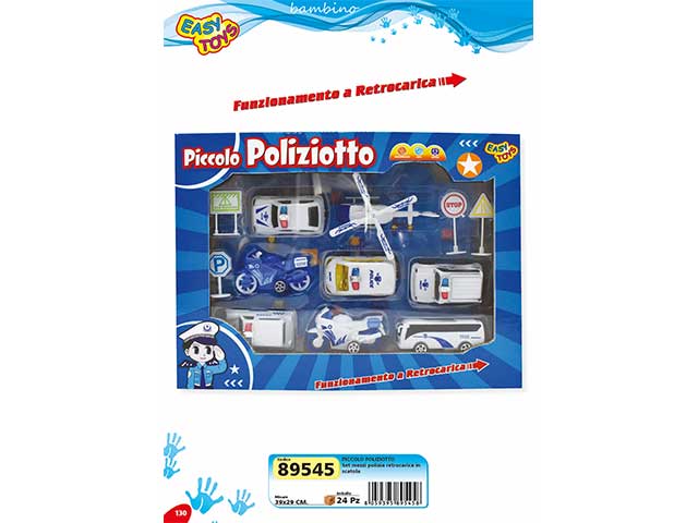 SET PICCOLO POLIZIOTTO CON MEZZI 89545