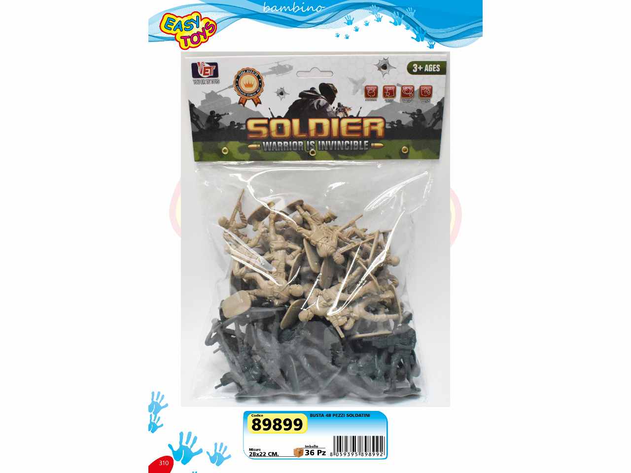 BUSTA 48 PEZZI SOLDATI        89899