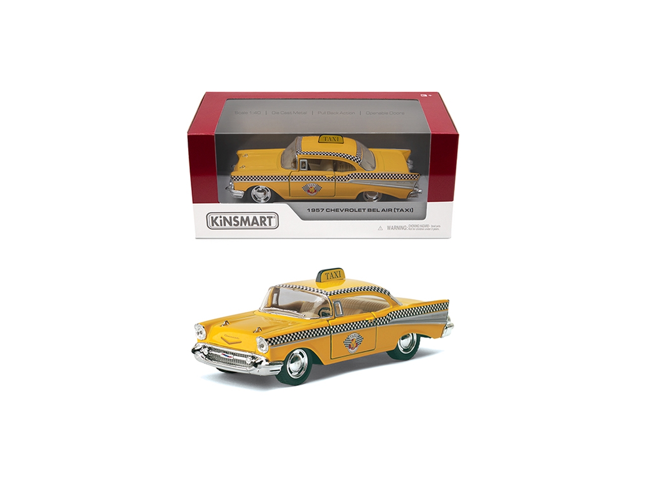 AUTO 1:40 1957 CHEVROLET BEL AIR TAXI 89841