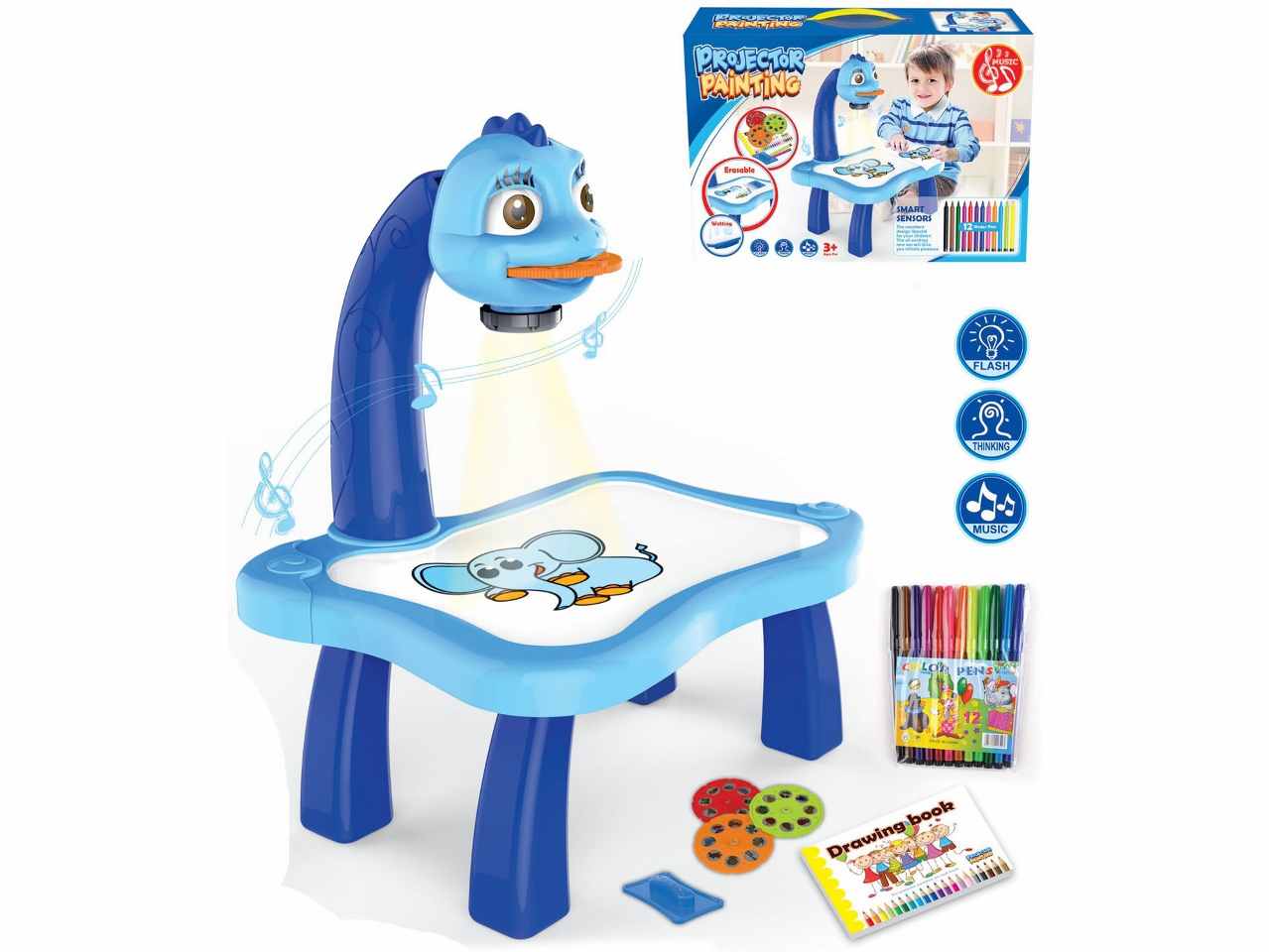 BANCHETTO CON PROIETTORE DISEGNO C/24 FIGURE 89952