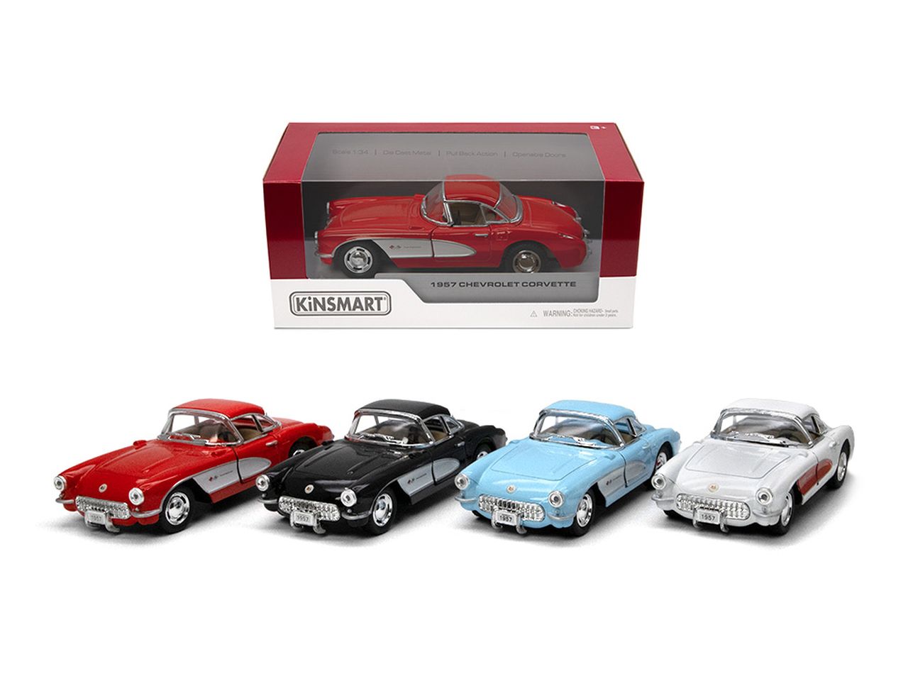 AUTO 1:34 1957 CHEVROLET CORVETTE 17771