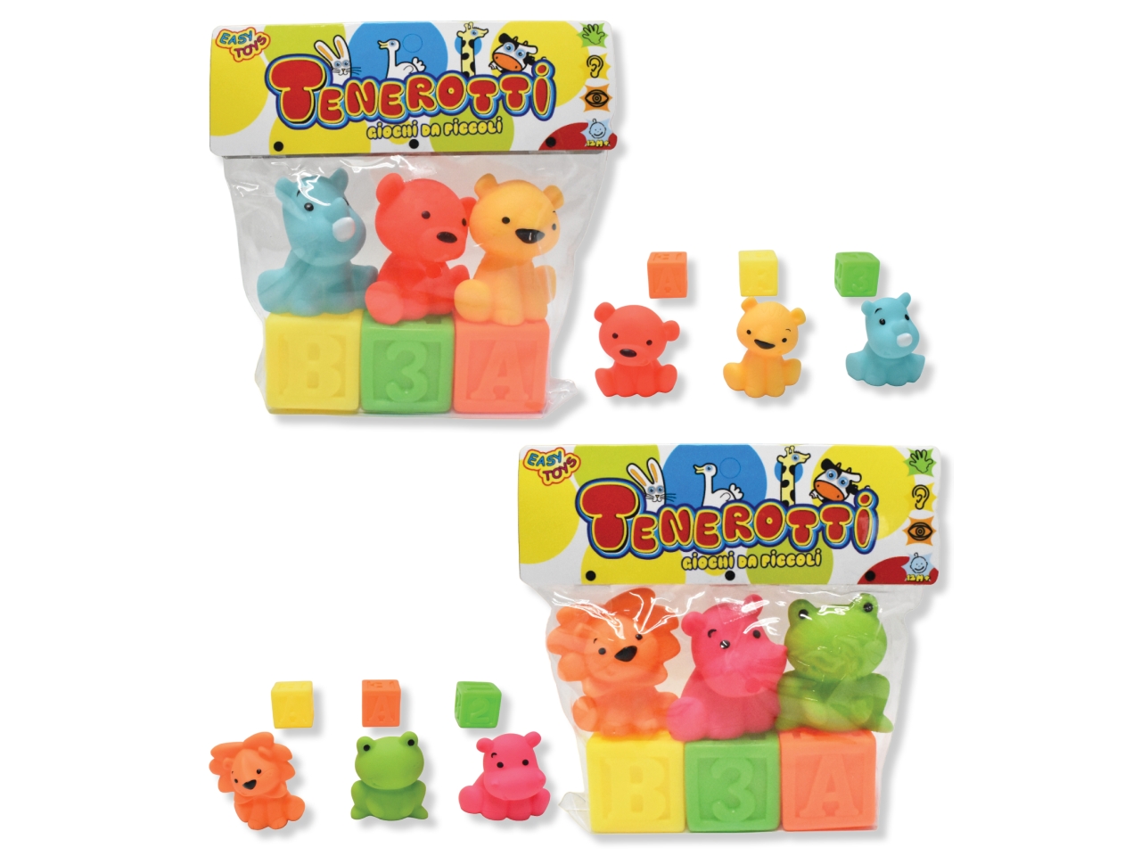 TENEROTTI 6 CUBI E ANIMALI 2 ASS 18022