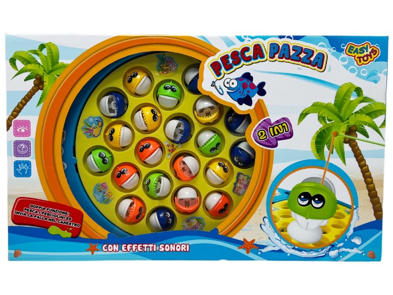 PESCA BATTERIA PESCA PAZZA 2IN1 18081