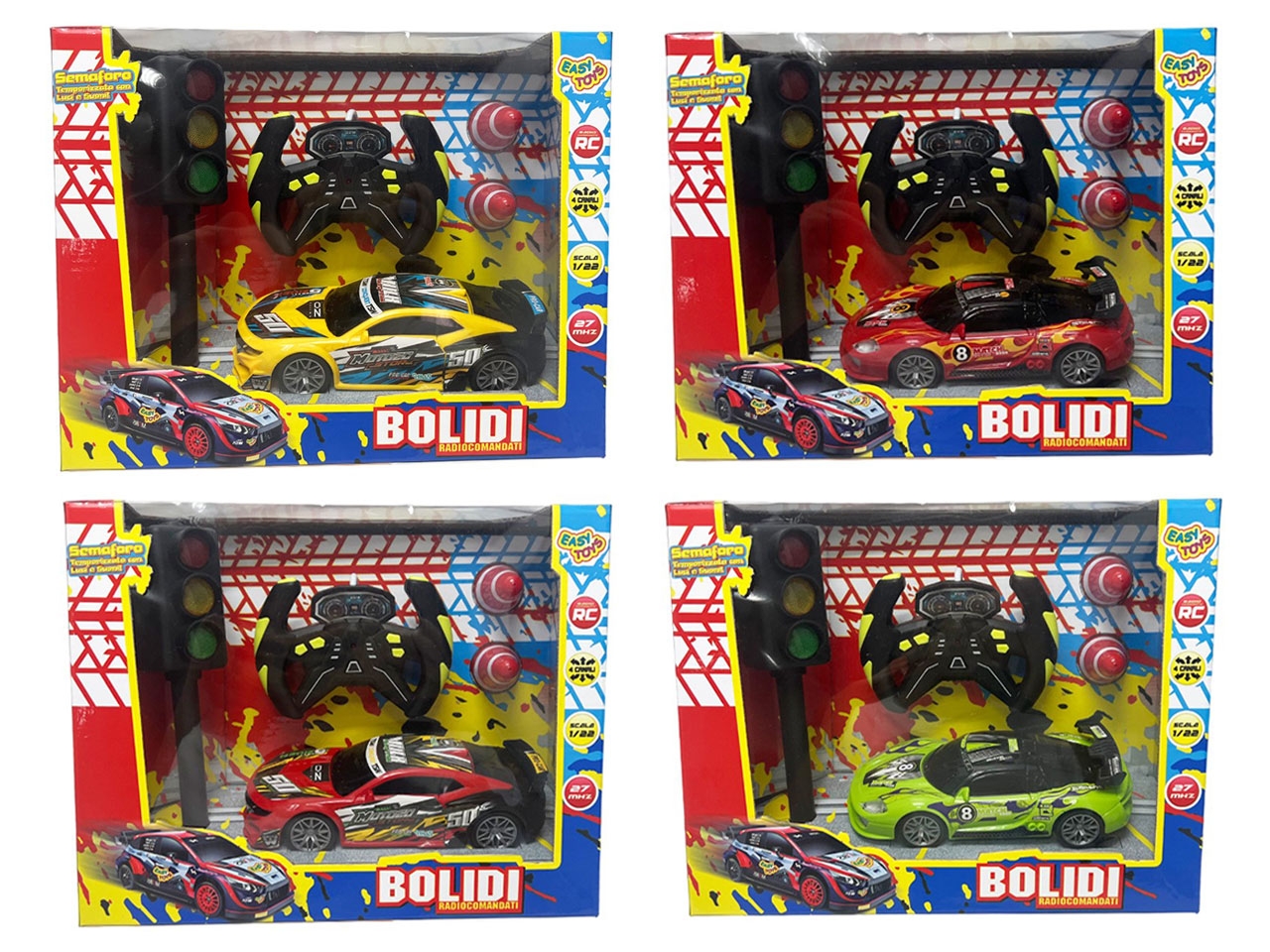 AUTO RALLY R/C 1:22 C/SEMAFORO 18156