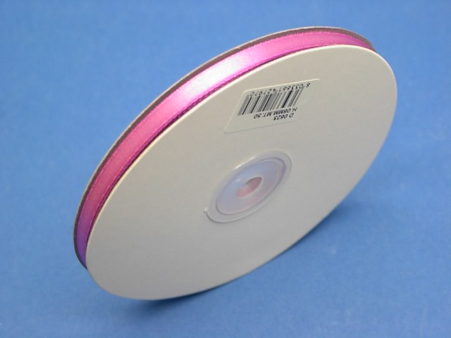 NASTRO DOPPIO RASO COLORE FUXIA M D0623