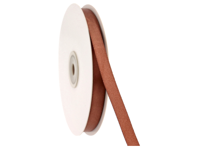 DOPPIO RASO MARRONE 10mm. 50MT. D1005 DOPPIO RASO MARRONE 10mm. 50MT. D1005