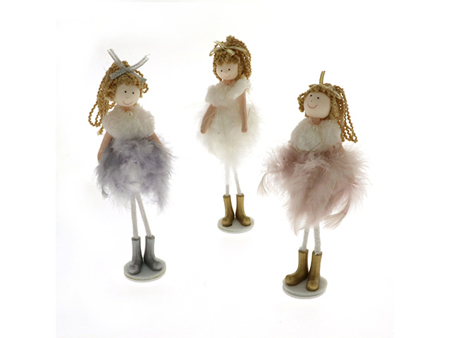 TINA BAMBOLA IN PIEDI S/3 h19 08731