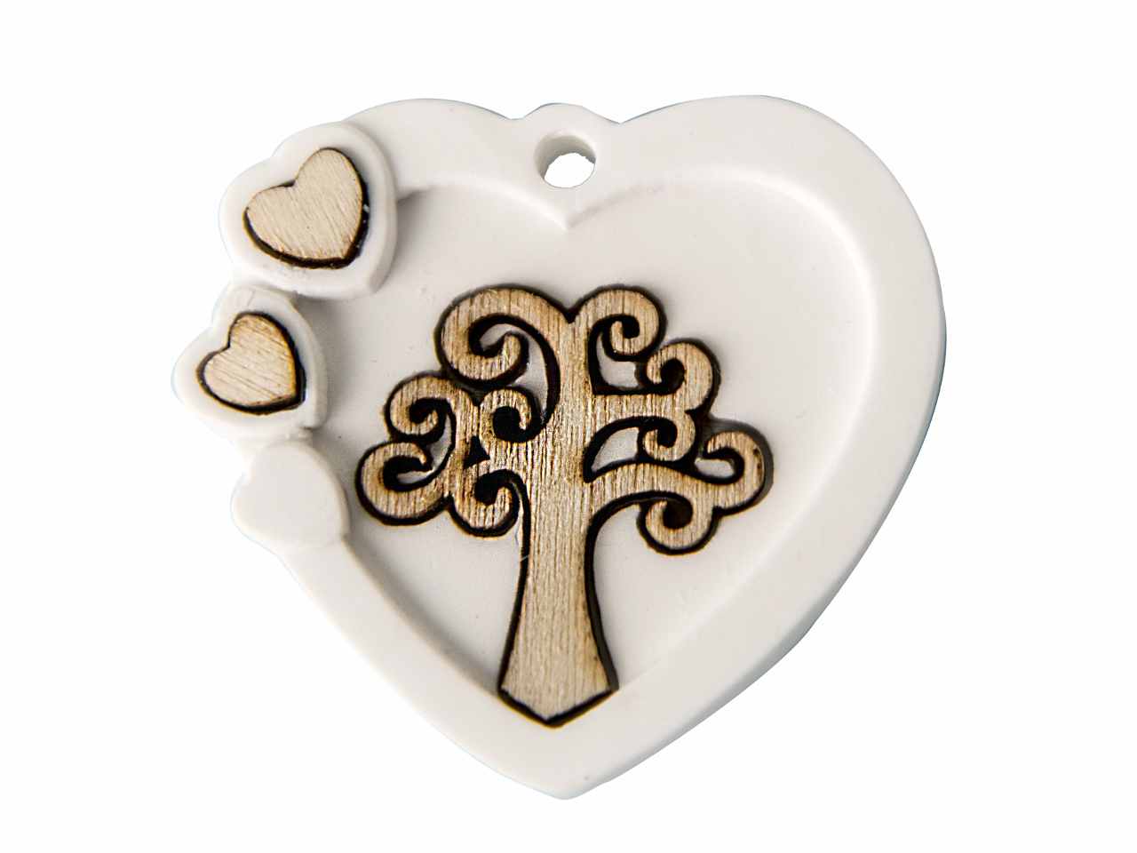 GESSO CUORE ALBERO 4cm 08A053 GESSO CUORE ALBERO 4cm 08A053