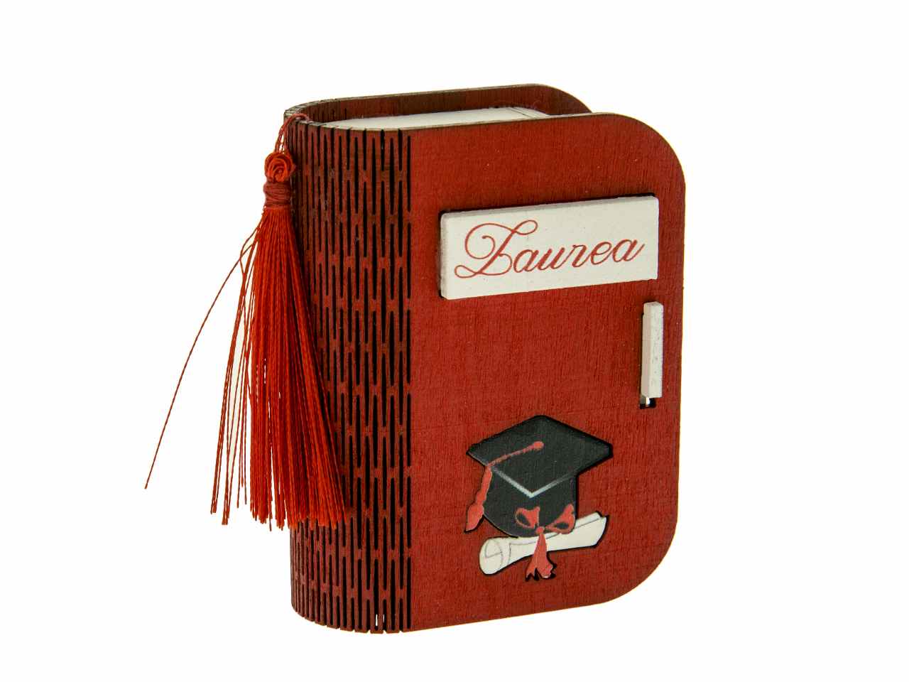 MINI BOOK LAUREA LEGNO 6x8cm SC577