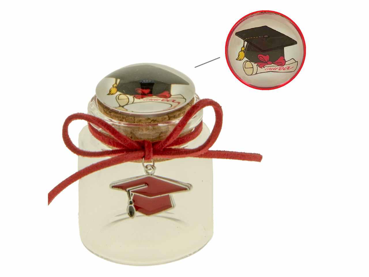 BARATTOLO DECORATIVO VIDRIO PER 07A054
