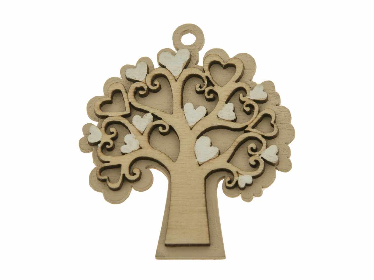 ICONA ALBERO DELLA VITA CON CUORI CA147 12 pz