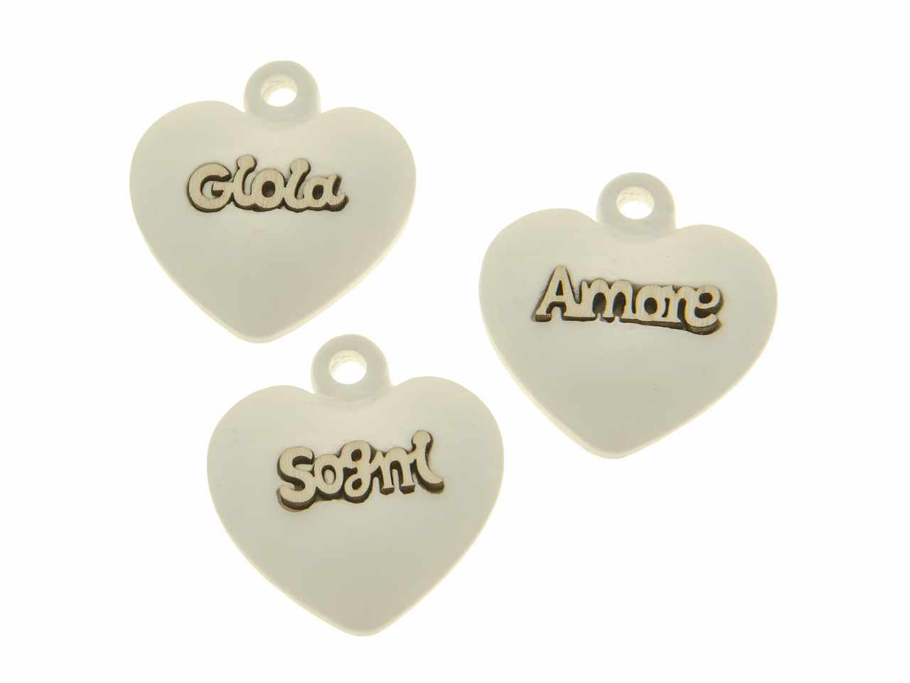 ICONA GESSO CUORE SCRITTE 4CM 08A072