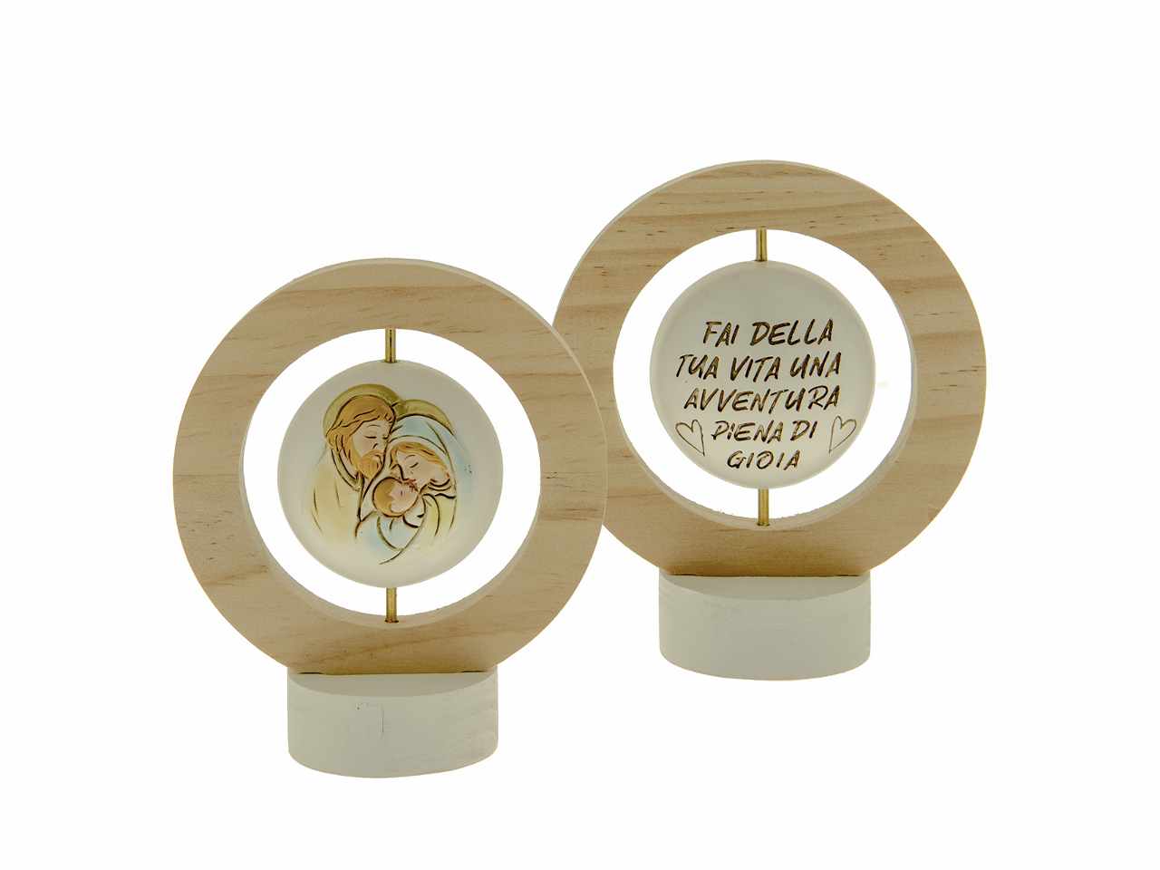 ICONA GLOBO SACRA FAMIGLIA H12CM 04A248